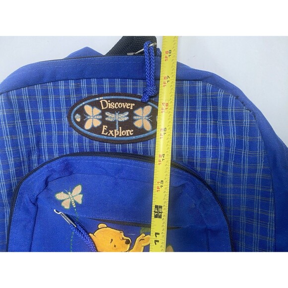 Vintage Disney Winnie the Pooh Blue Backpack 18” Discover Explore main image 8